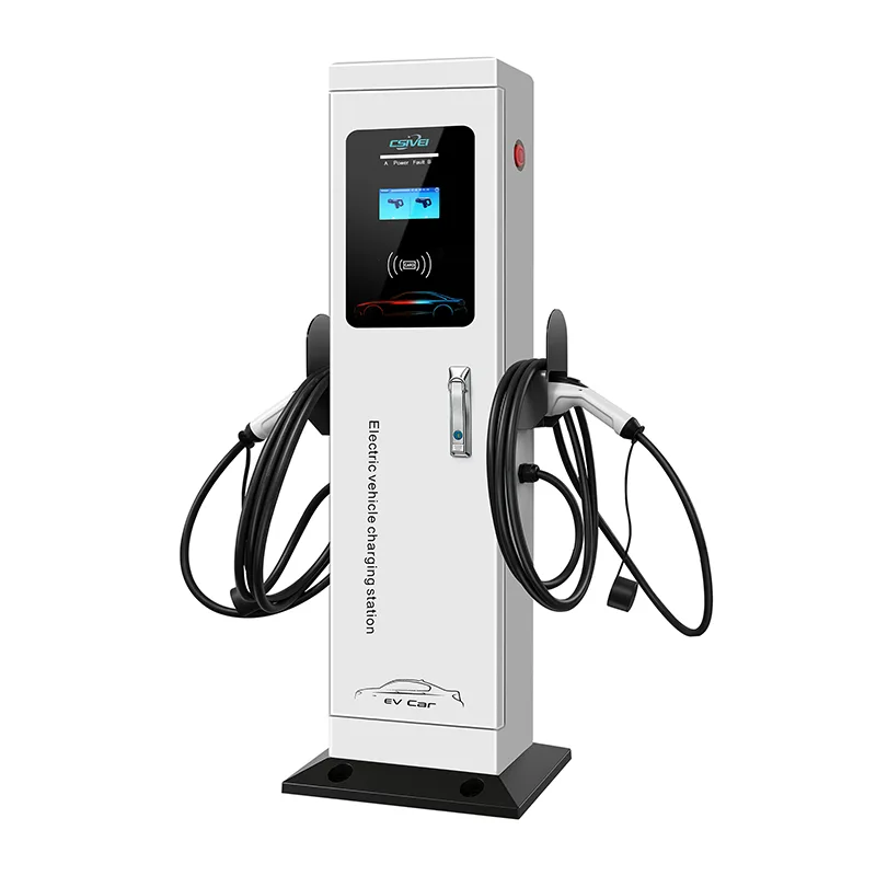 Estação de carregador de carro elétrico de arma dupla